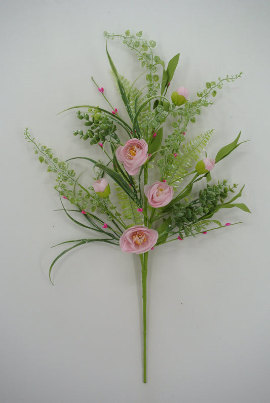 26.5 IN PINK RANUNCULUS SPRAY - 40203-PK