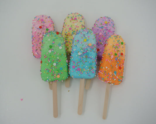 7.5 IN GLITTER POPSICLE BAG SET - 40260