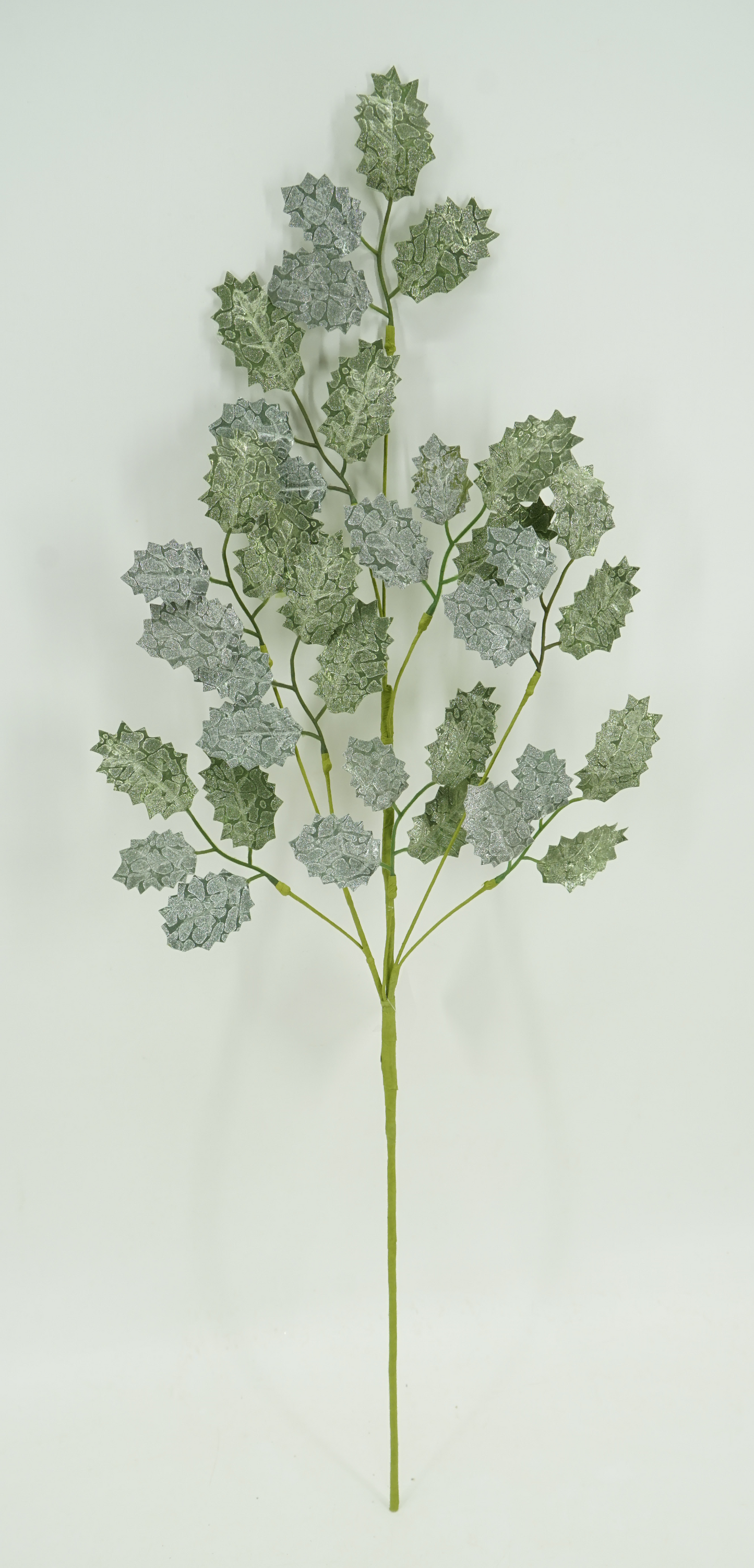 30.5 IN METTALIC HOLLY LEAF- 40486-GN