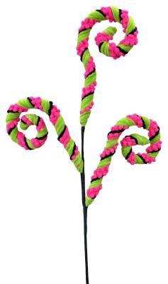 Stripe Spiral Curly Spray x 3 H28-HTPK-57401HTPK
