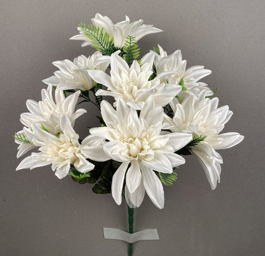 DAHLIA BUSH X 9 CREAM - 41121