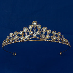 TIARA, ZIRCON STONE - 4606-GOLD