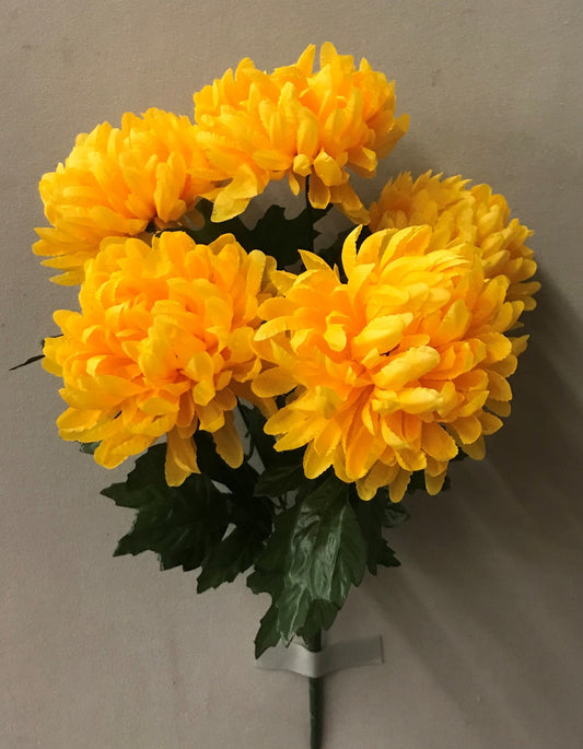 CHRYSANTHEMUM BUSHX5 YELLOW - 47422