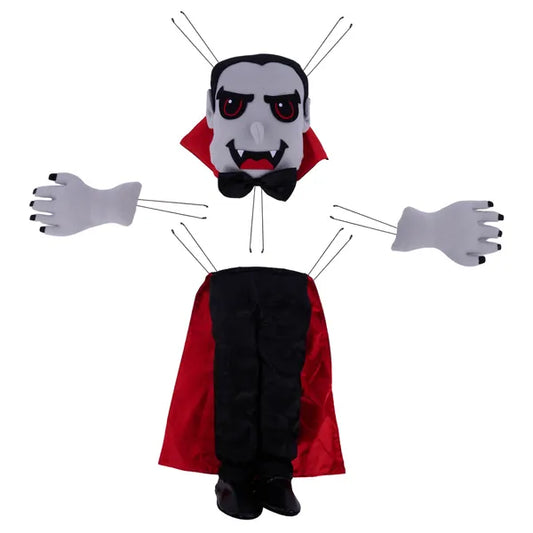4Pc 26"H Vampire Decor Kit-Gray/Black/Red-HH7632