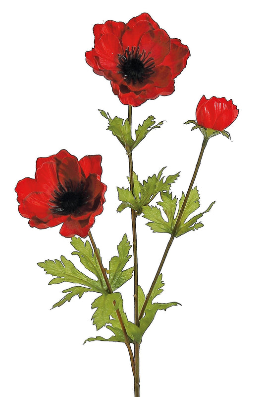 26" Red Anemone x3 - 4981-R