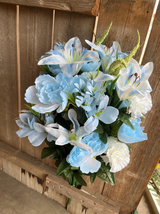 PEONY AND LILY MIXED BUSH X 40-GPB195-LT.BL
