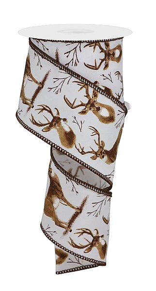2.5"X10YD DEER- WHITE/BROWN/TAN- RGE174827