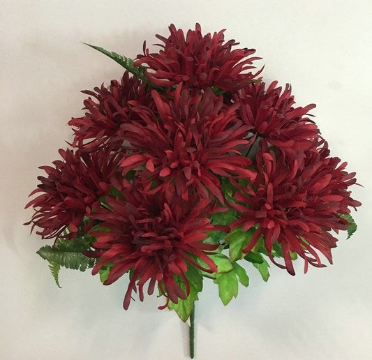 SPIDER MUM BSH X 9 BURGUNDY - 55368