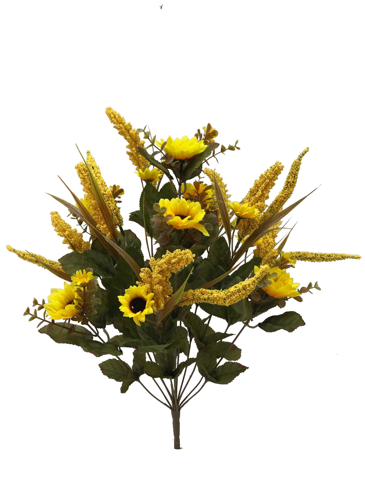 23 in Yellow Astilbe Mini Sunflower Bush - 56484YW
