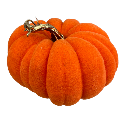 Flocked Pumpkin H4xDIA7-Orange-56954OR
