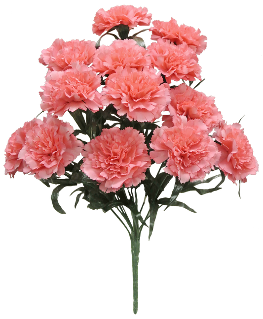 18 IN CARNATION BUSH X 14 - 56996-CORAL