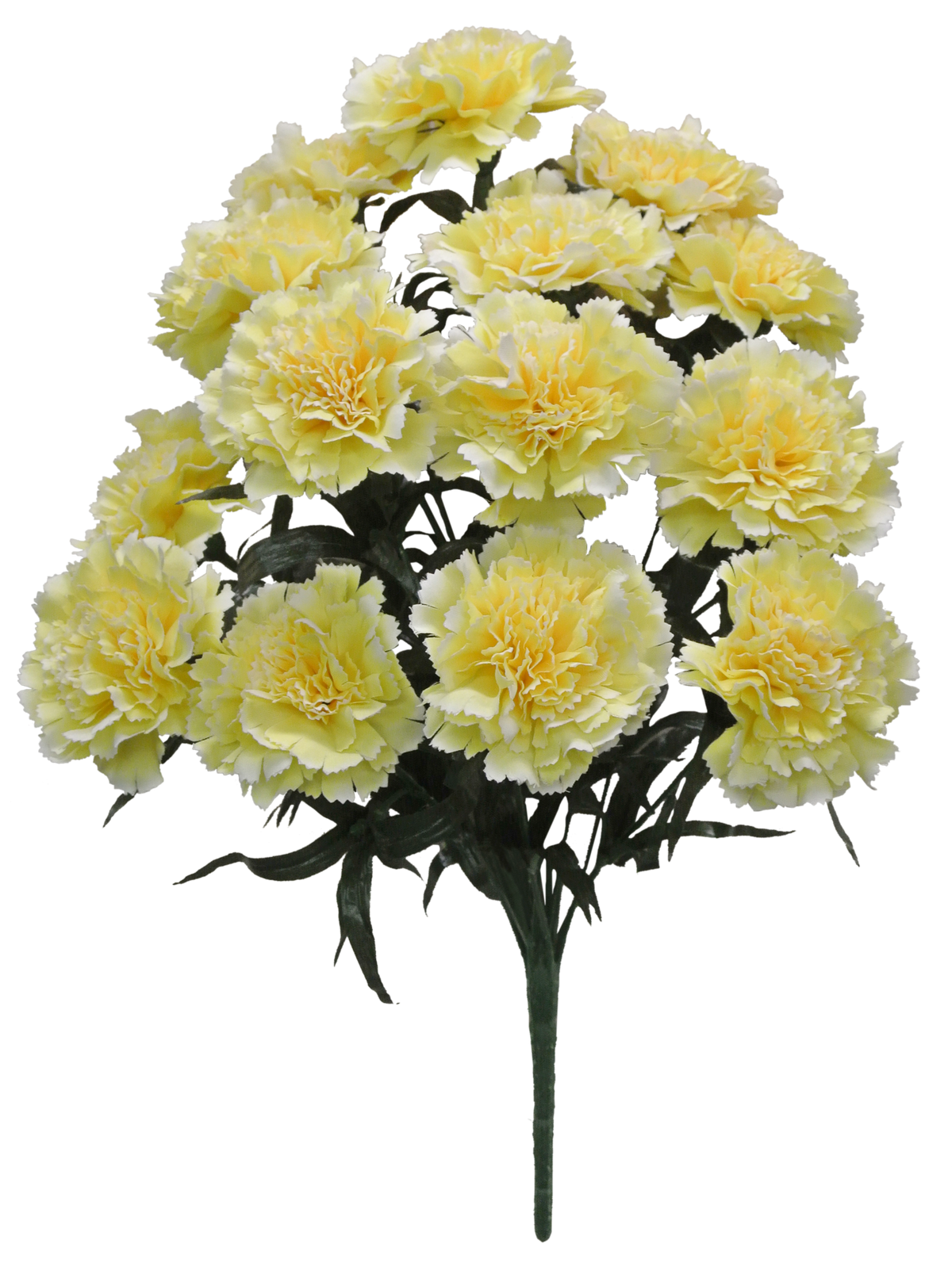 18 IN YELLOW CARNATION BUSH X 14 - 56996-YEL