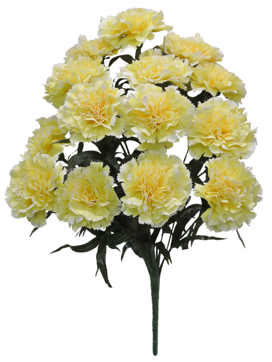 18 IN YELLOW CARNATION BUSH X 14 - 56996-YEL