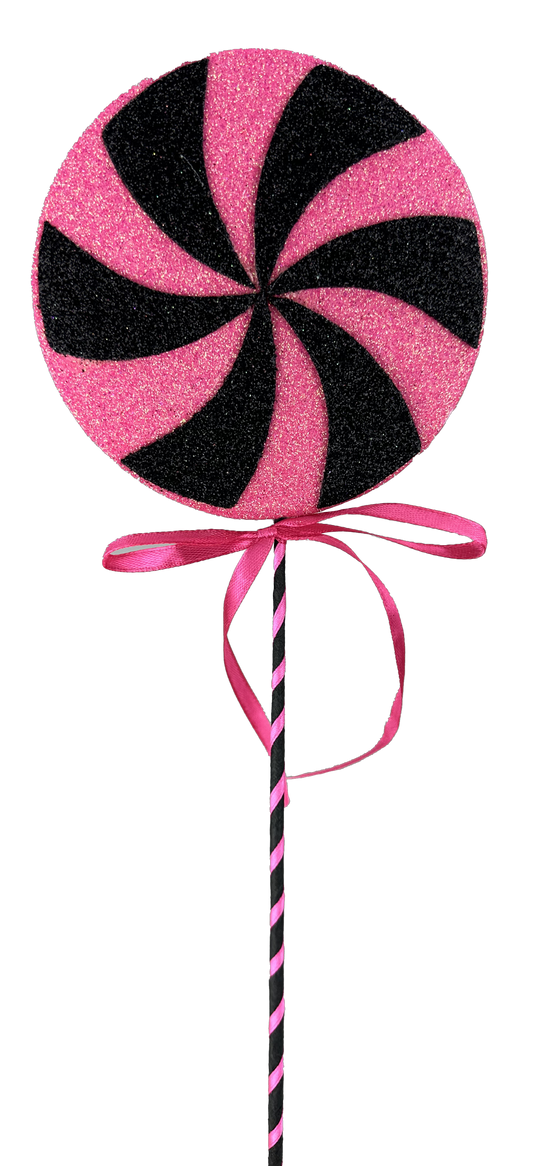 Beauty and Black Lollipop Pick H18xDIA5 - 57046BT