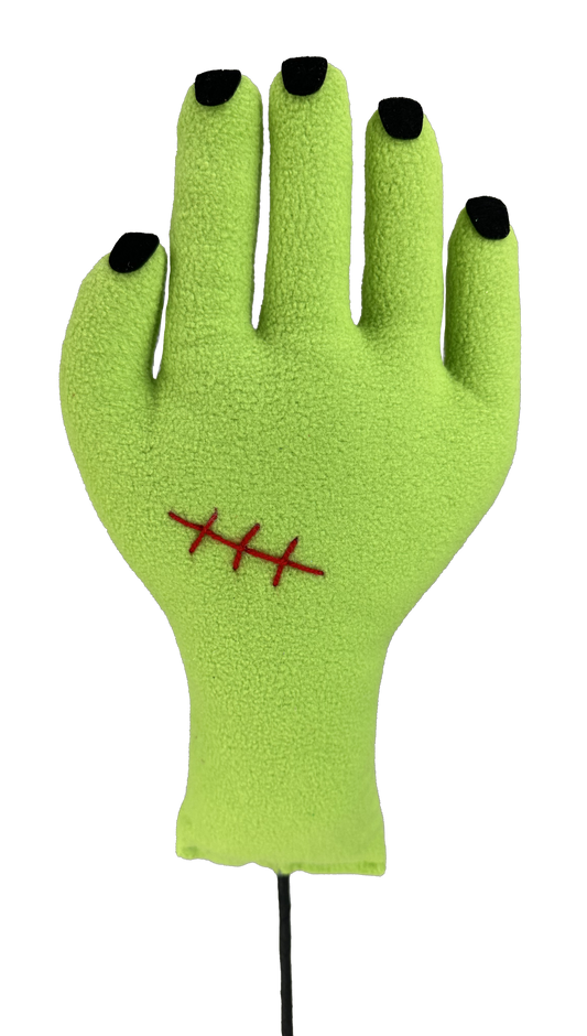 Plush Frankie Hand Pick H22xW6xD2-Green-57155GN