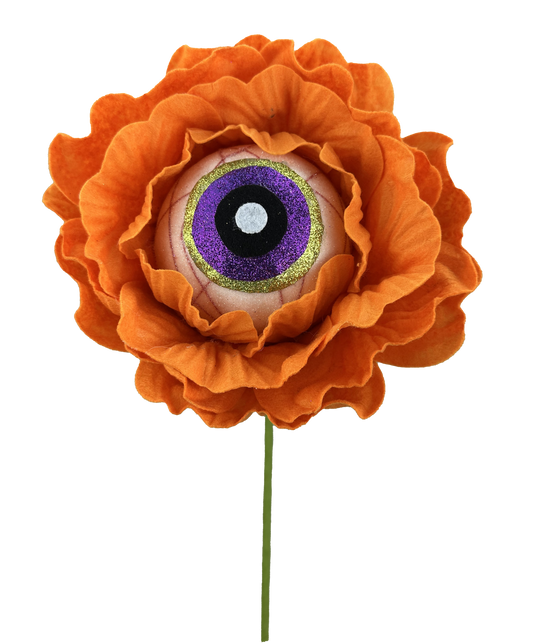 Eyeball Flower Stem H22xDIA8-Orange-57240OR