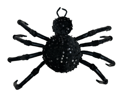 Sequin Spider H7.5xW16xD2-Black-57252BK
