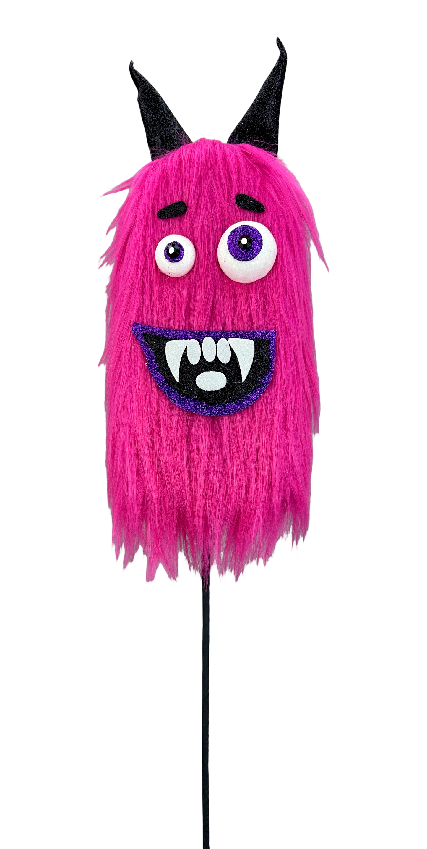 Hot Pink Furry Monster Spray H24xW5xD3 - 57304BT