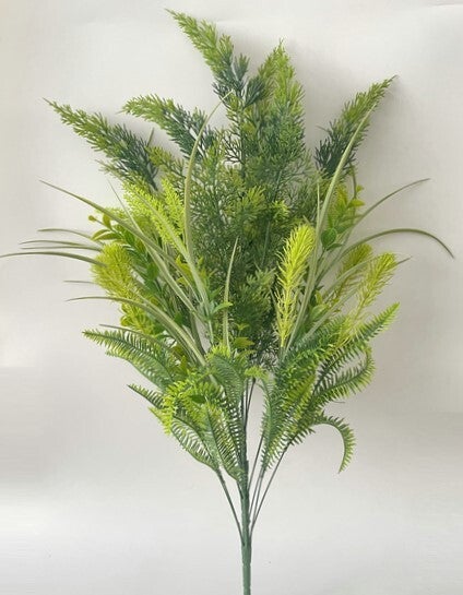 PLASTIC MIX GRASS X 18 GREEN - 57481