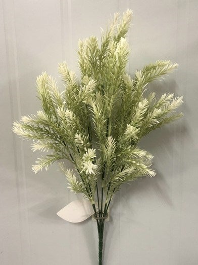 PLASTIC ROSEMARY BUSH X8 CREAM - 57751