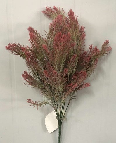 PLASTIC ROSEMARY BUSH X8 RED - 57755