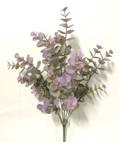 PLASTIC EUCALPYUS BUSH X 8 PURPLE - 57797