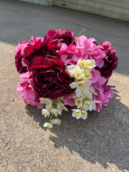 30" PEONY HYDRANGEA ROSE BUD BUSH X 36-85980-PKBG