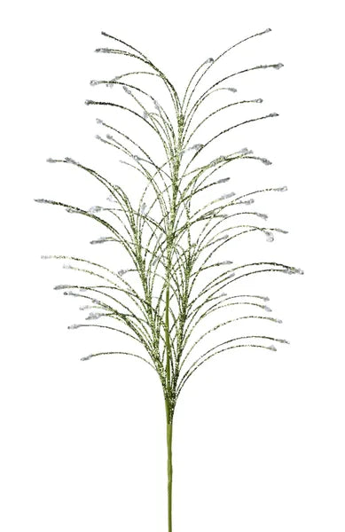 35"L Glttr/Hex Glttr Fishline Spray-Green/White- XS1441Y2