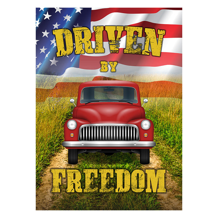 Driven by Freedom 12 x17″ Metal Tin Sign-61526