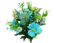 19 in Blue Gerber Daisy Butterfly Bush x 14 - 62626BL