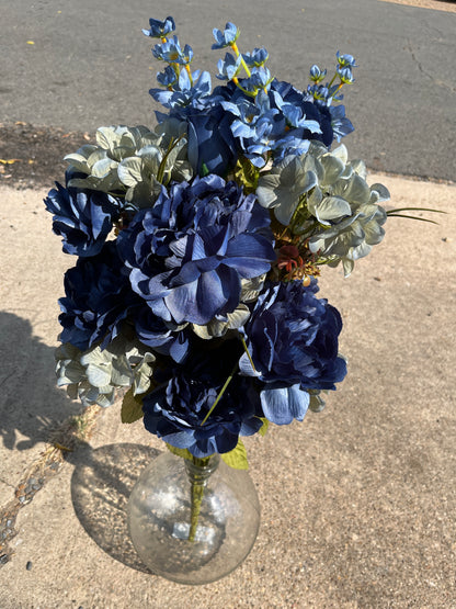 30" PEONY HYDRANGEA ROSE BUD BUSH X 36-85980-BL