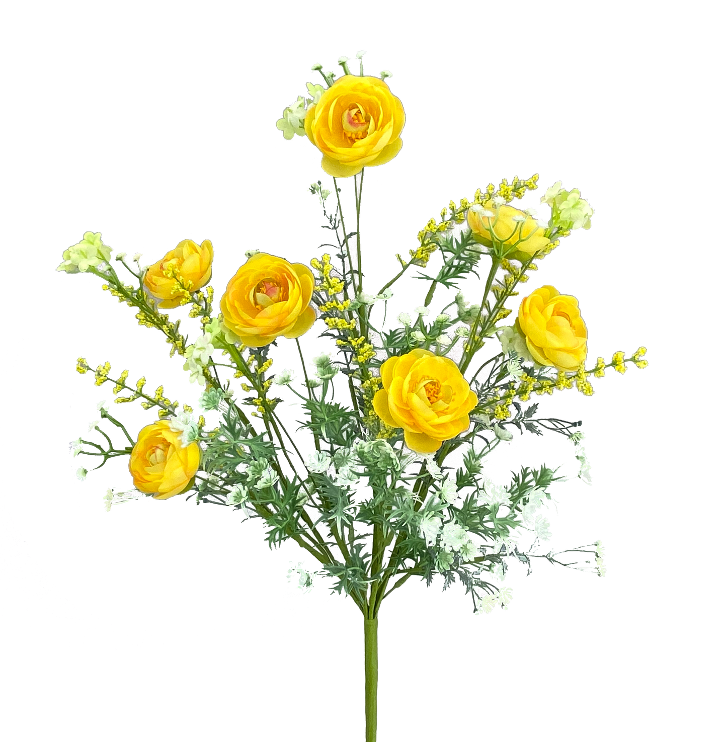 Yellow Ranunculus Filler Bush H21 - 63101YW