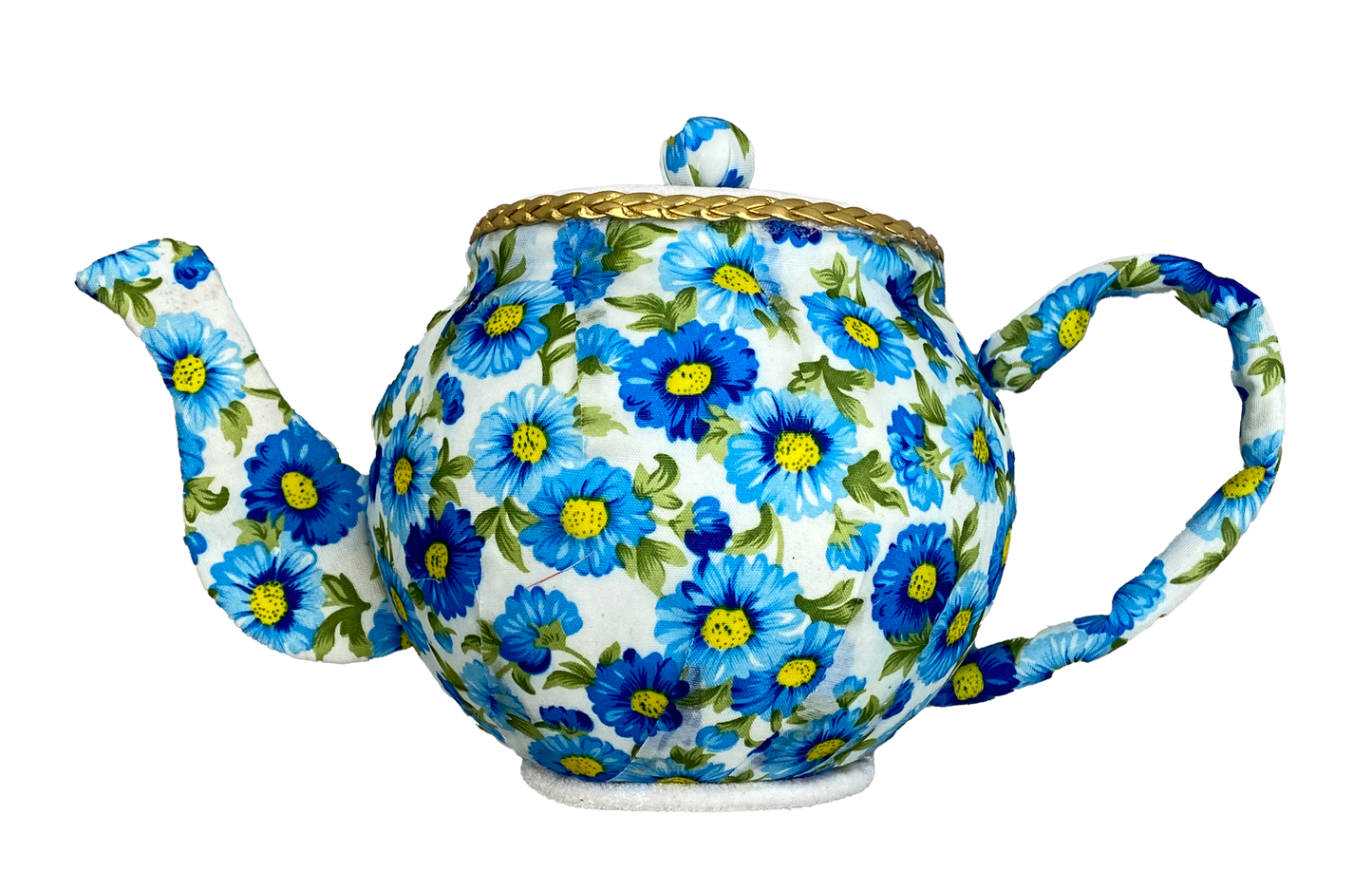 Blue Ornament Tea Pot H6 in x W10 in - 63202BL