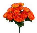 Orange Ranunculus Bush x 12 - 63329OR