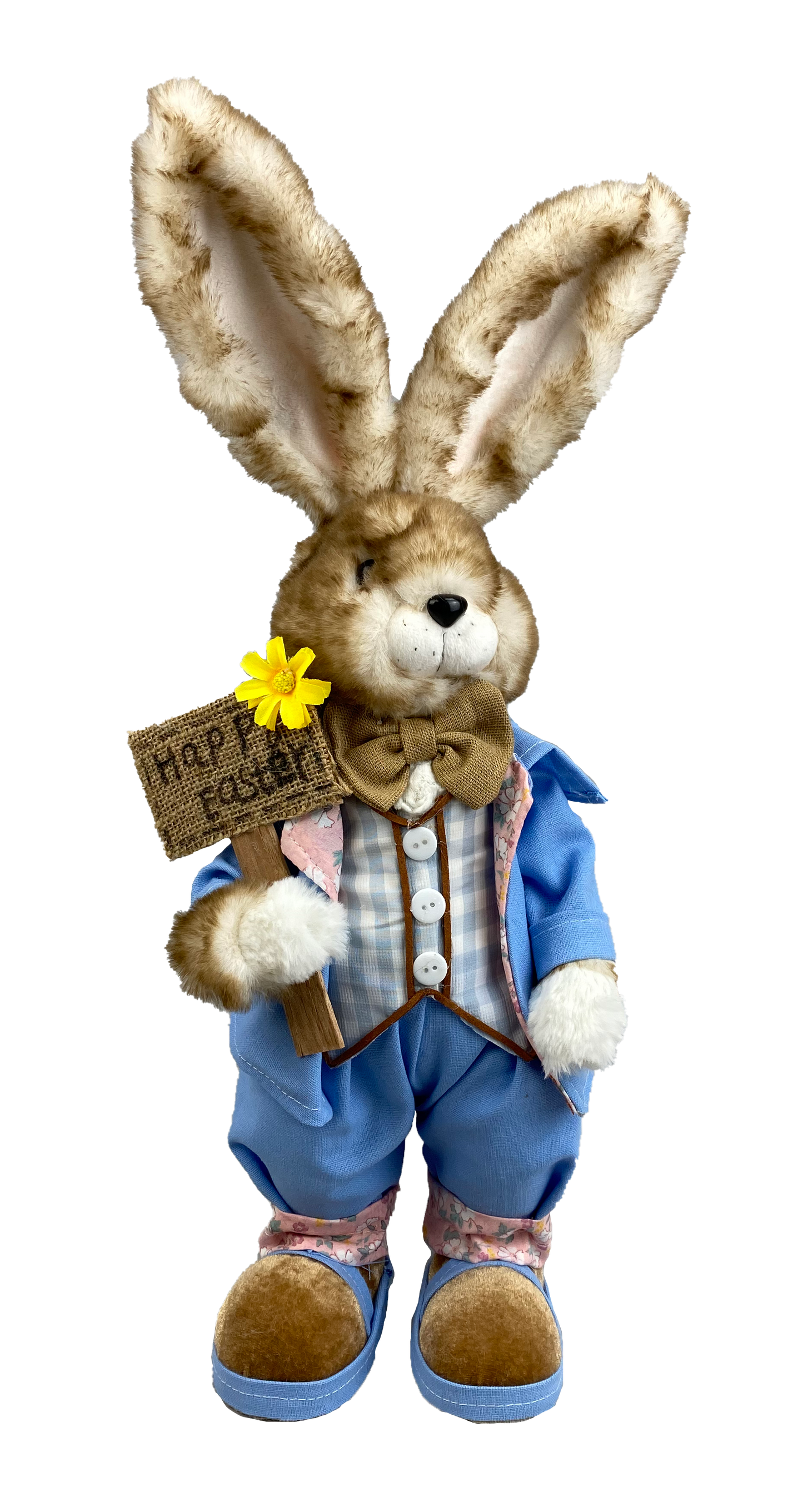 Boy Bunny Happy Easter H19 in x W6 in x D9 in - 63365BOY