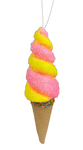 Pink and Yellow Swirl Ice Cream Cone H13 - 63395PKYW