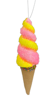 Pink and Yellow Swirl Ice Cream Cone H13 - 63395PKYW