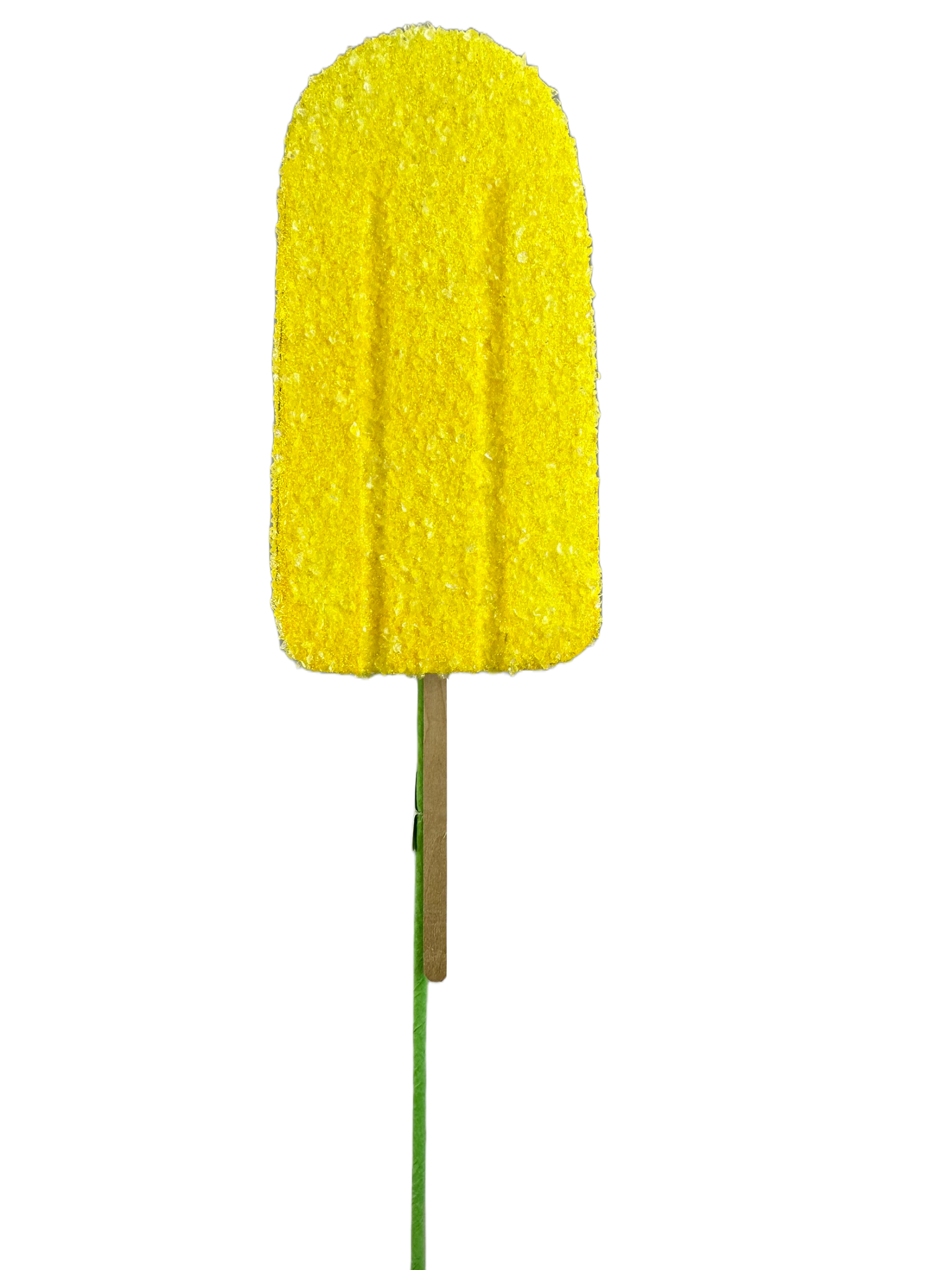 Yellow Popsicle Pick H20 in x W4 in - 63396YW