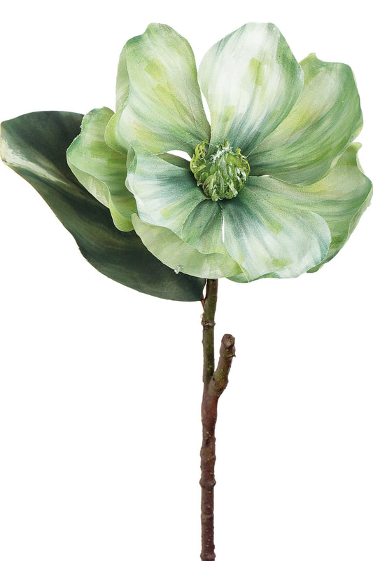 17" Green Magnolia Spray - 6360-G