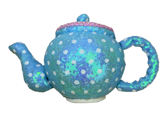 Sequin Tea Pot H10xW6xD3 - 63605BL