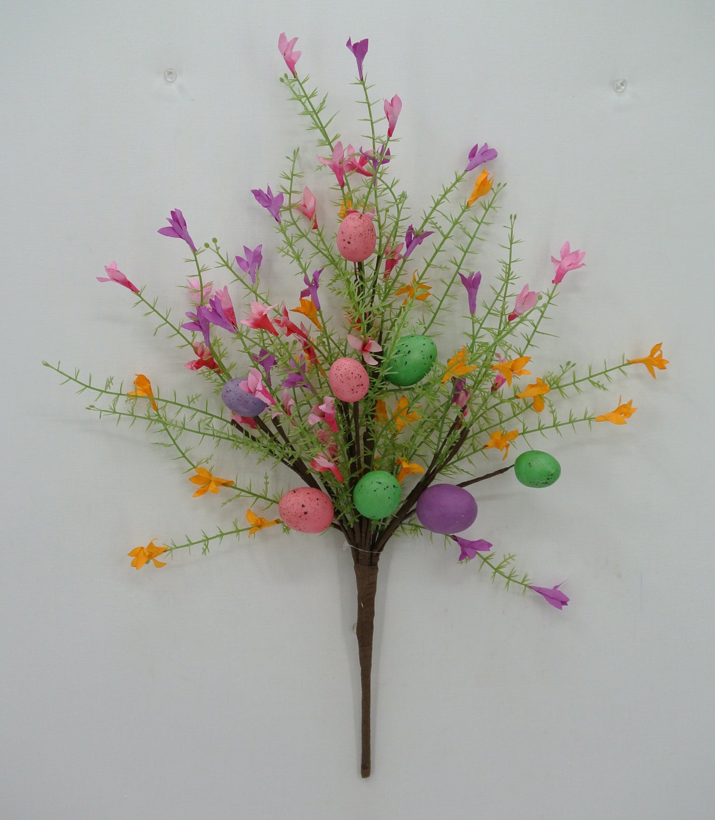 21" Spring Easter eggs mini flowers bush - 63750