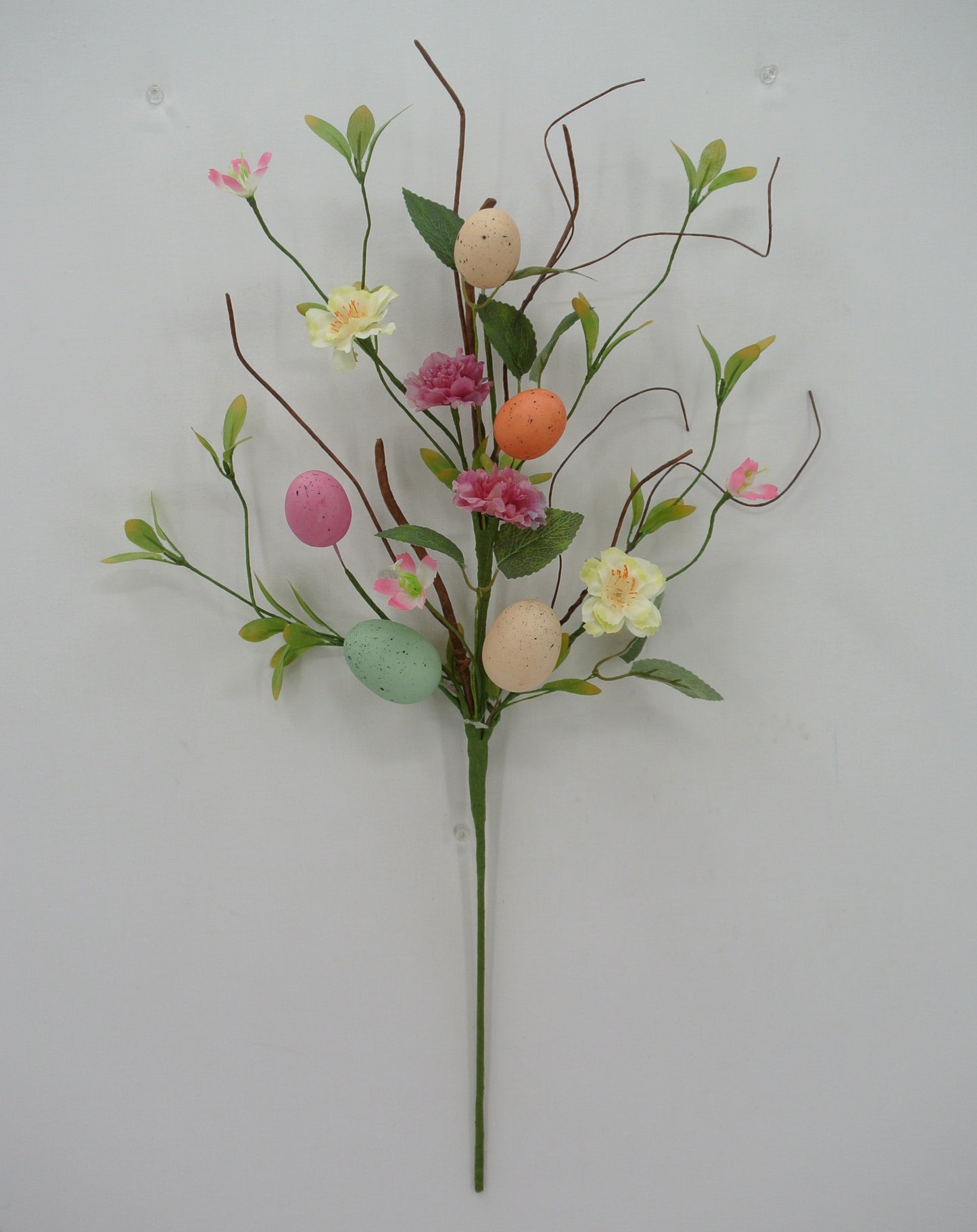 24 in Easter eggs and floral pick - 63773