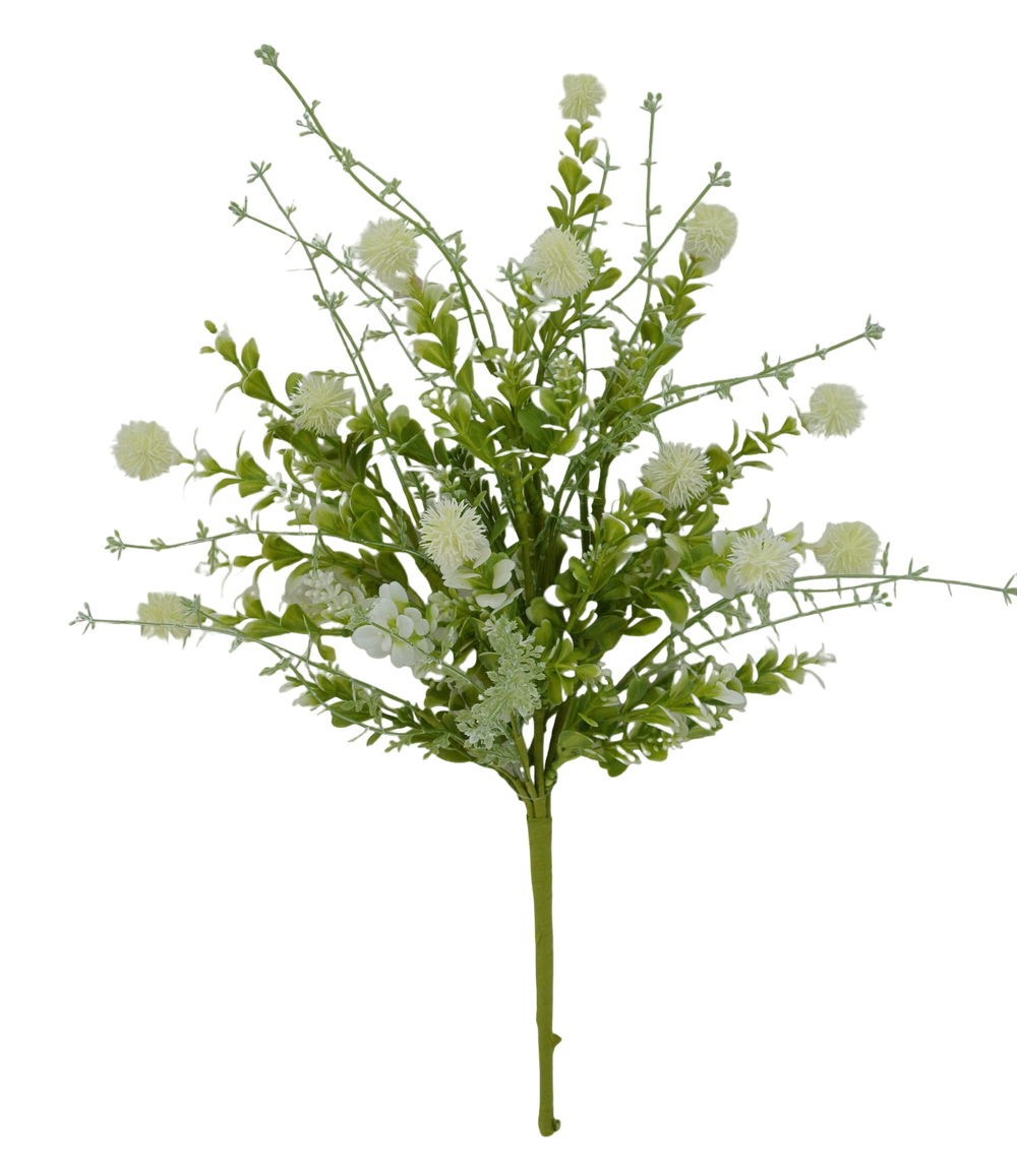 19 IN CREAM MIXED THISTLE BUSH - 64839-CR