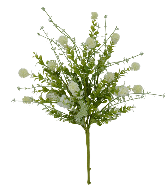 19 IN CREAM MIXED THISTLE BUSH - 64839-CR