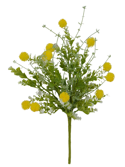 19 IN YELLOW MIXED THISTLE BUSH - 64839-YEL