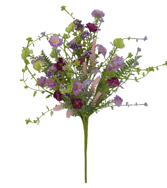 20" LAVENDER PURPLE GREEN SPRING MINI FLOWER-64847-LVPUGN