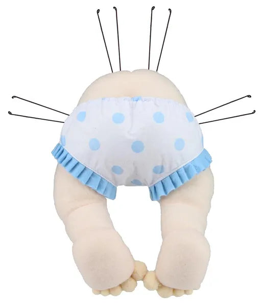 12"H X 9.5"L BABY BOTTOM DECOR-LIGHT SKIN/LIGHT BLUE-MD055914