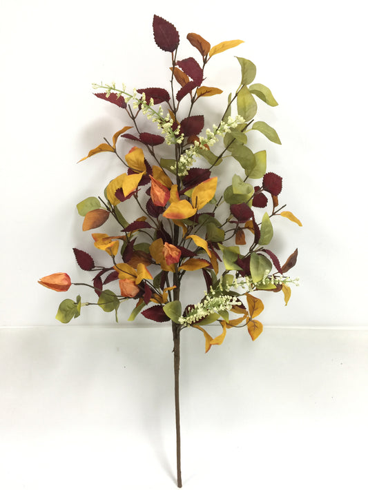 27 IN FALL LEAF LANTERN SPRAY-65113