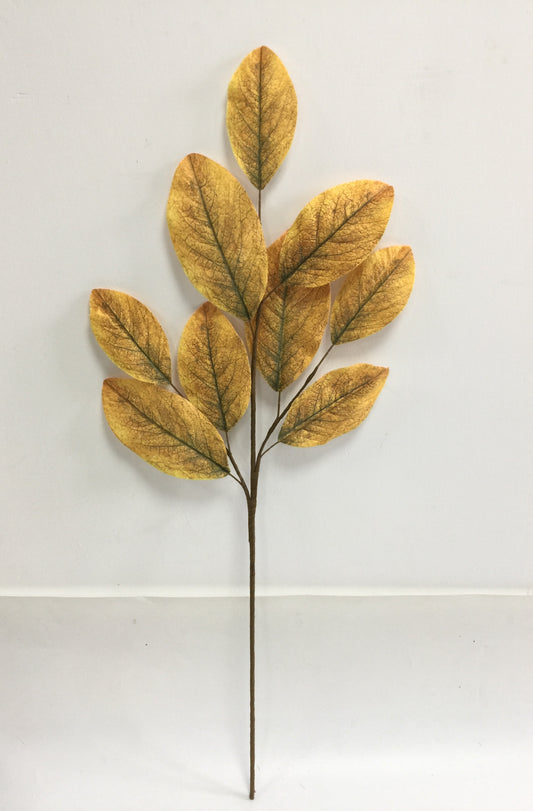 32 IN MAGNOLIA LEAVES SPRAY-65209-YELBRN