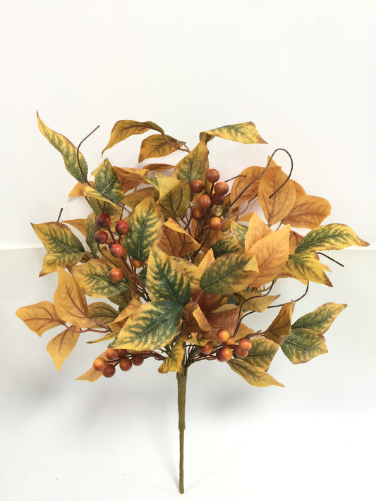 21 IN FALL BIRCH LEAF BERRY-65387